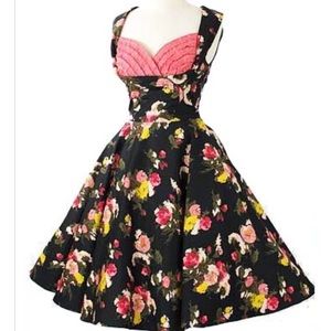 RARE Trashy Diva Rose print Honey Dress size 8